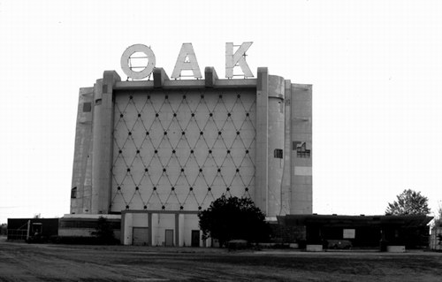 Oak Drive-In Theatre - Screen Then - Photo From Rg